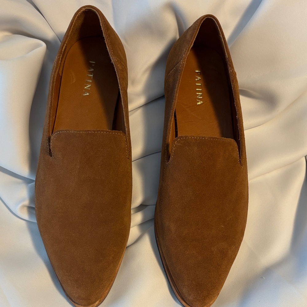 Patina Footwear Brown Suede Loafers